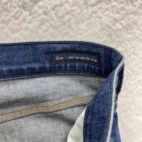 Citizens of Humanity Blue Elsa Mid-Rise Slim Fit Crop Jeans Womens Size 27 - Picture 13 of 16